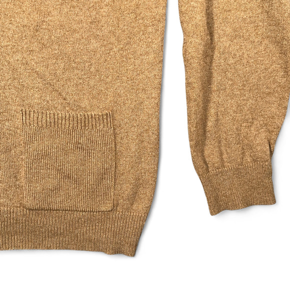 Vintage LL Bean Sweater Adult 2XL Brown Cardigan Lambswool Knit Pockets Y2K - Picture 6 of 11